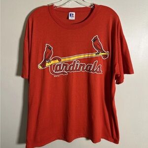 Vintage St. Louis Cardinals Russell Athletic Single Stitch Tee Red Men’s XL USA